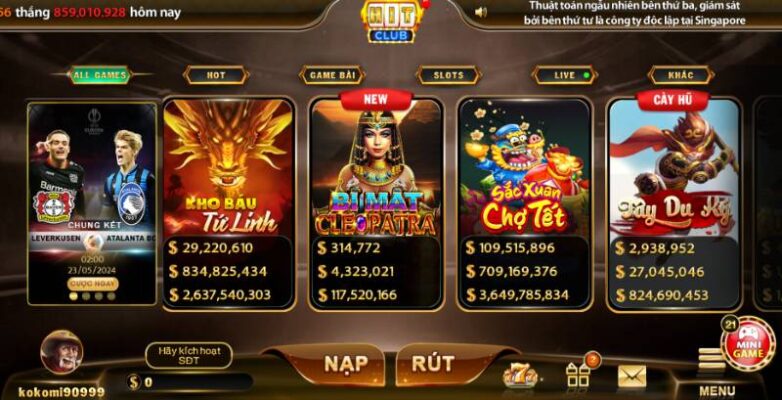 Đa dạng tựa game nổ hũ hấp dẫn