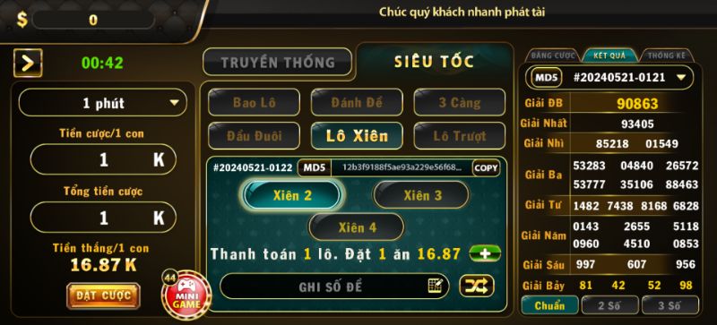 Lô đề online cược xiên